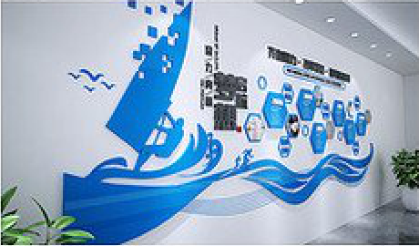 牟定海浪主题文化墙如何设计？