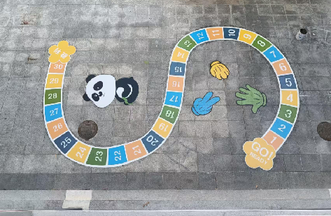 牟定地面游戏彩绘