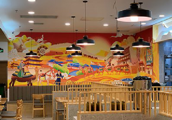 牟定商业空间彩绘介绍。